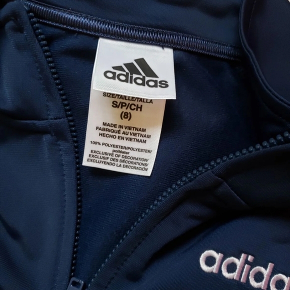 Brand New Adidas Tricot Jacket kids size S (8) - Picture 3 of 4